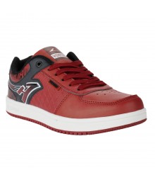 Vostro Red Black Silver Casual Shoes for Men - VSS0159